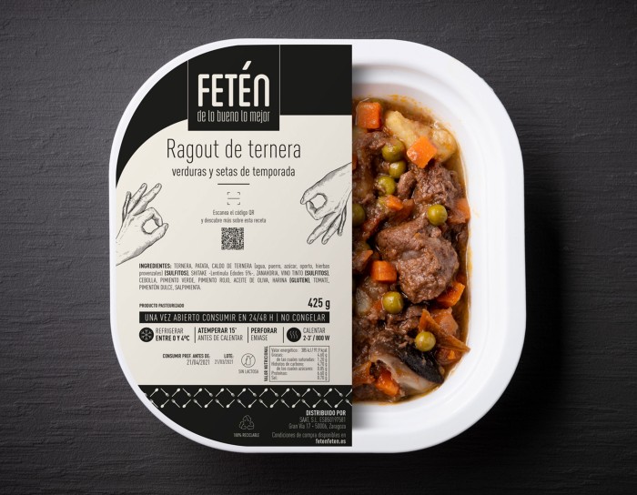 Ragout de ternera, verduras y setas de temporada